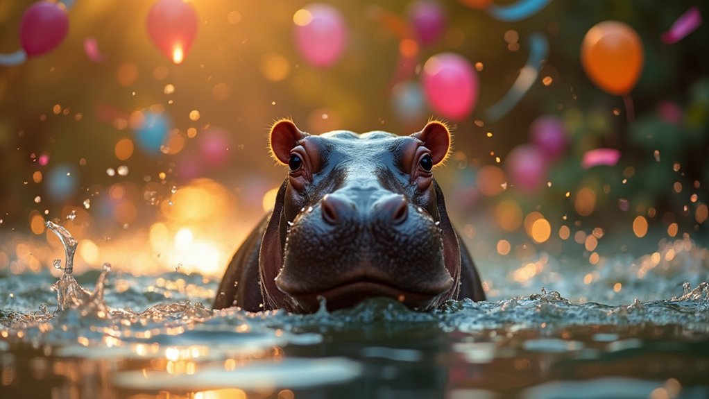 pygmy hippo party success